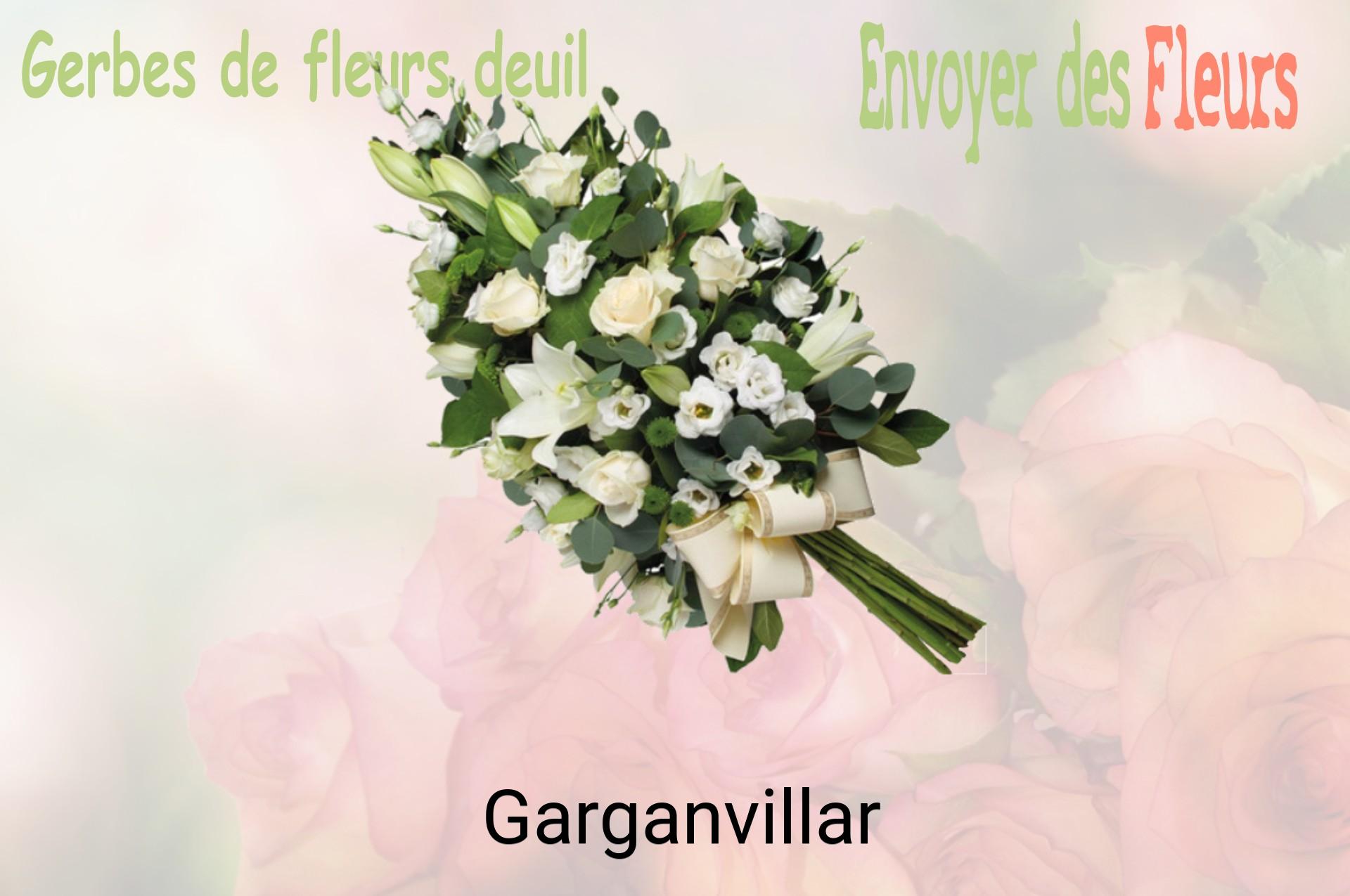 Gerbe de fleurs de deuil livrée à Garganvillar